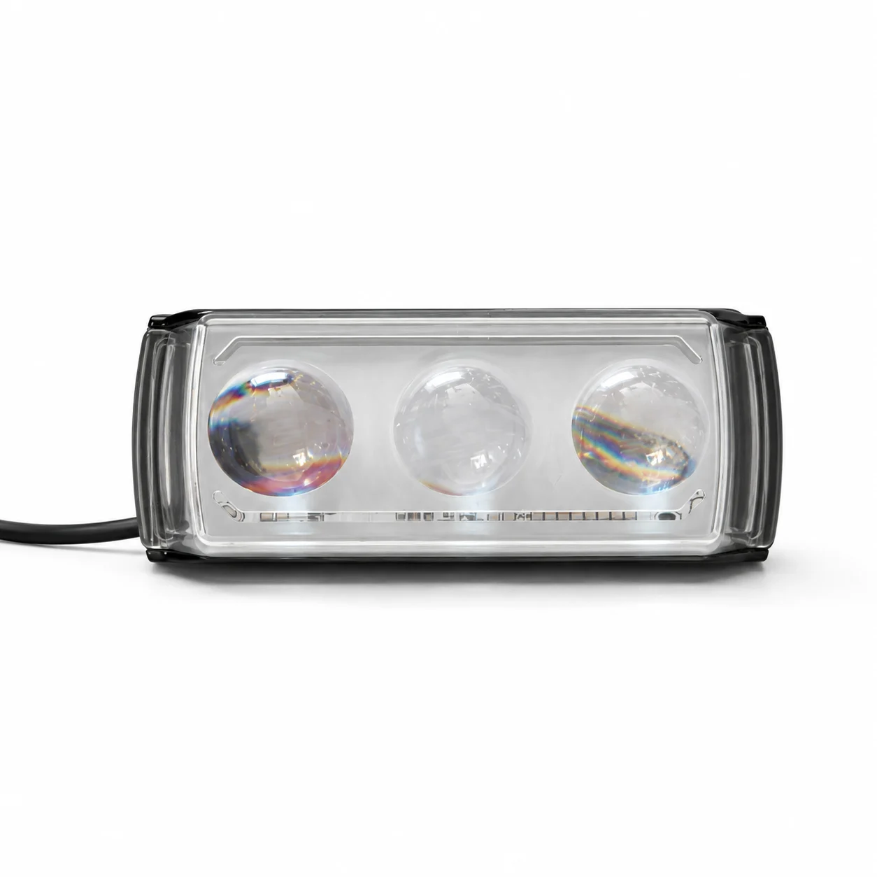 كشاف مساعد LED ثلاثي العدسة للموتوسيكل والسكوتر